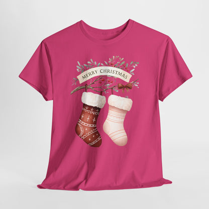 Watercolor Christmas Stocking Tee - Hope & Love