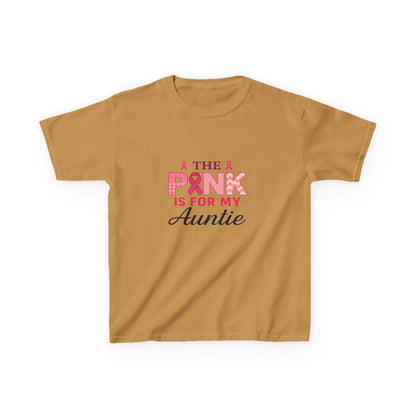 Pink Ribbon Auntie Dinosaur Christmas Tee