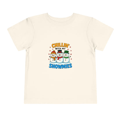 Chillin' with My Snowmies Toddler Christmas Tee