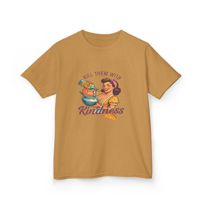 Radioactive Kindness: Funny Xmas Dinosaur Tee for Kids