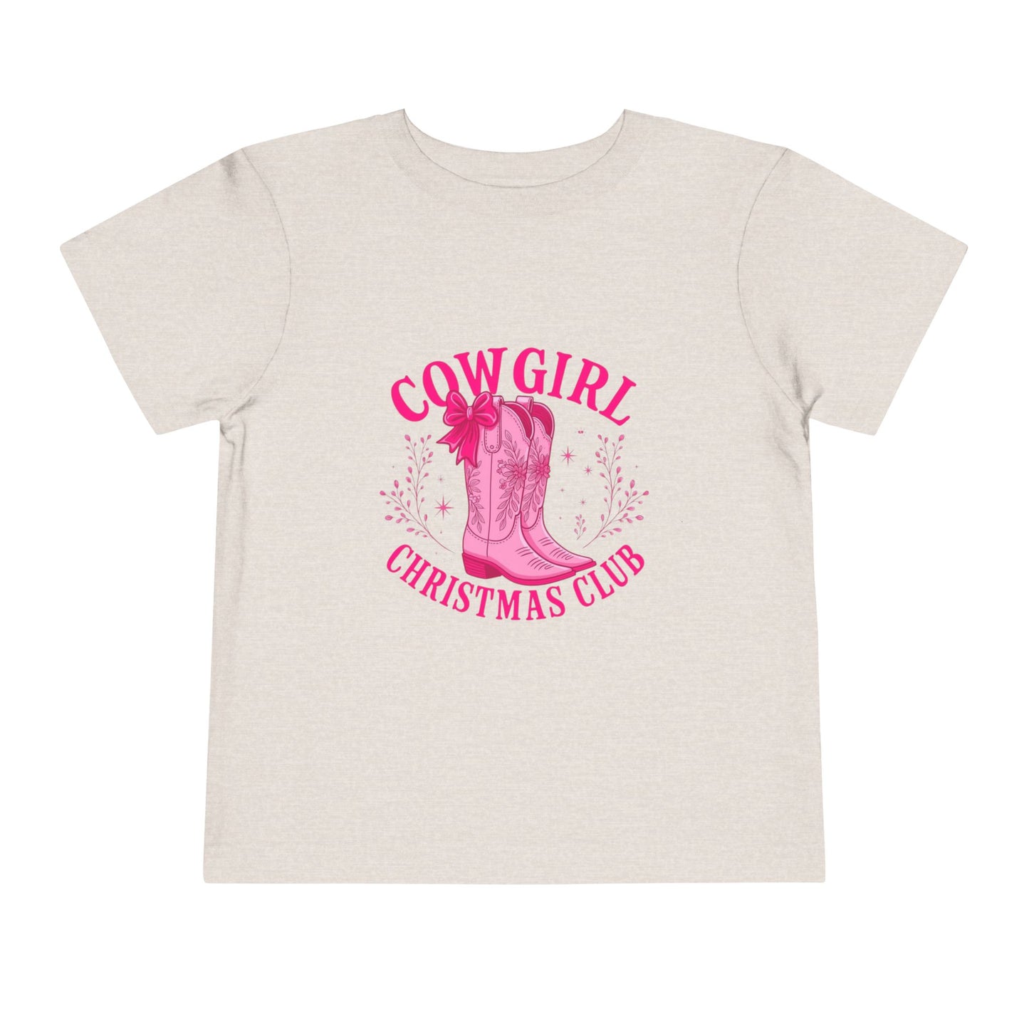 Cowgirl Christmas Club Tee - Pink Retro Holiday Shirt