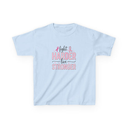Fight HARDER Live STRONGER - Breast Cancer Awareness Tee