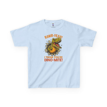 Dino-Mite Kids Tee - Fun Dinosaur T-Shirt for Boys and Girls, Perfect for Birthdays, Everyday Play, Dinosaur Lovers, Casual Wear