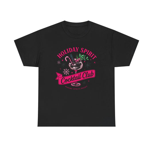 Holiday Spirit Cocktail Club Tee
