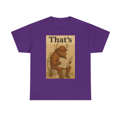 Bull on Toilet Unisex Tee