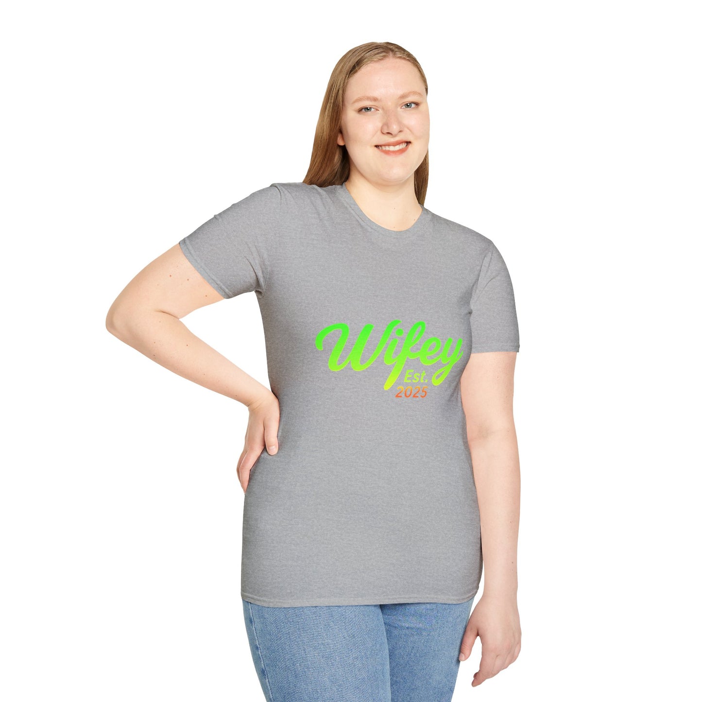 Wifey Est. 2025 T-Shirt, Bridal Shower Gift, Newlywed Apparel, Wedding Favor, Engagement Celebration Tee, Cute Couple Top