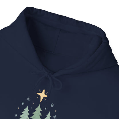 Holiday Hoodie - "Peace on Earth" Christmas Tree Pullover