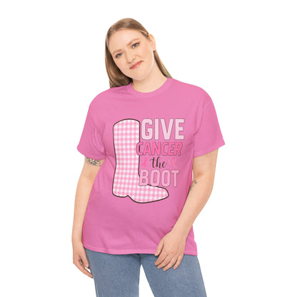 Give Cancer the Boot - Breast Cancer Awareness Tee