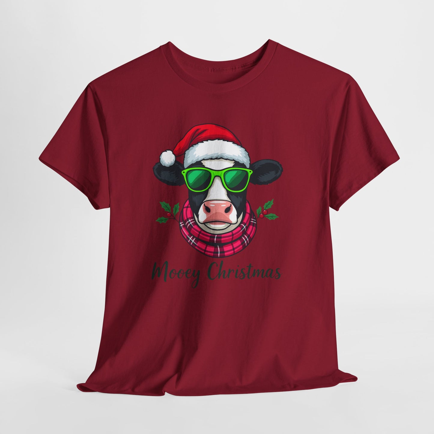 Moovey Christmas Cow Tee - Festive Holiday Cheer