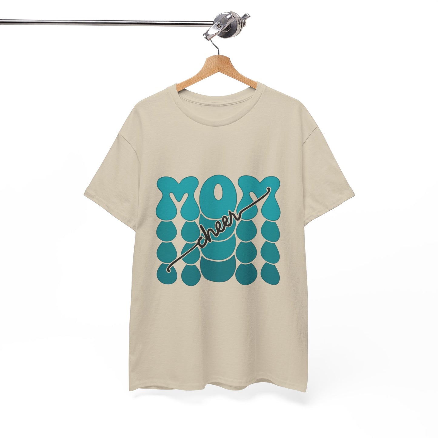 MOM Cheer – Turquoise Spirit Tee