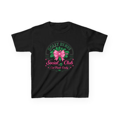 Holly Berry Social Club Dino Kids Christmas Tee