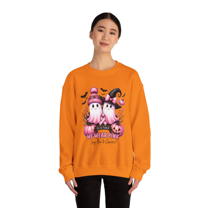 Boo-tiful Breast Cancer Awareness Halloween Crewneck