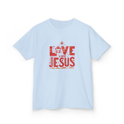 Love Like Jesus Christmas Dinosaur Kids Tee