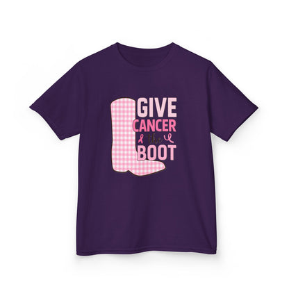 Give Cancer the Boot: Dinosaur Christmas Tee
