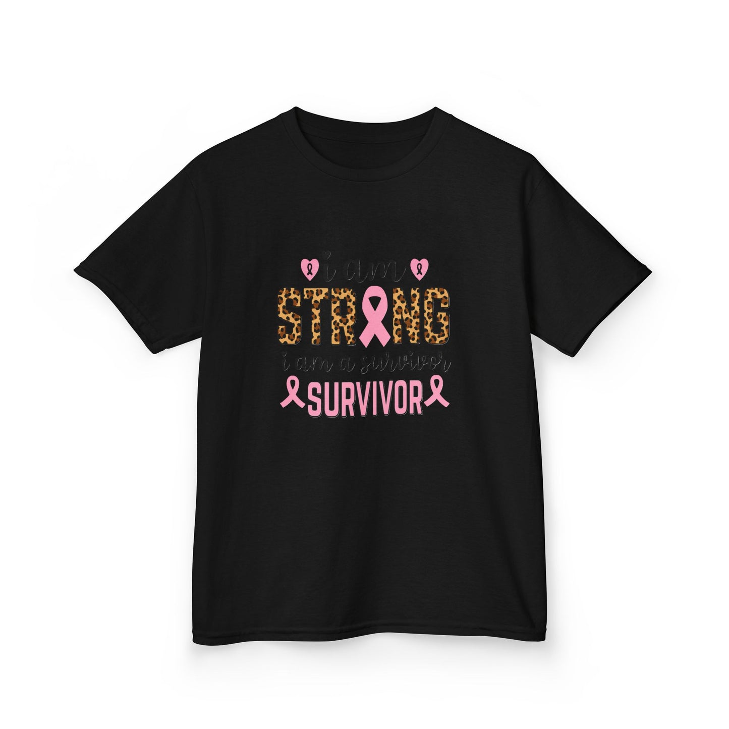 Breast Cancer Awareness Dinosaur Tee - I Am Strong Survivor