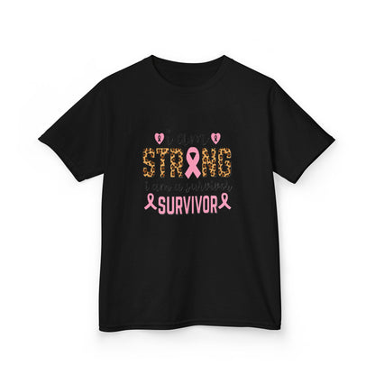 Breast Cancer Awareness Dinosaur Tee - I Am Strong Survivor