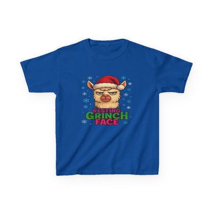 Grumpy Llama Christmas Tee - Resting Grinch Face