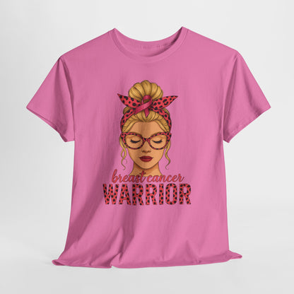 Camiseta de guerrera contra el cáncer de mama - Apoyo del lazo rosa