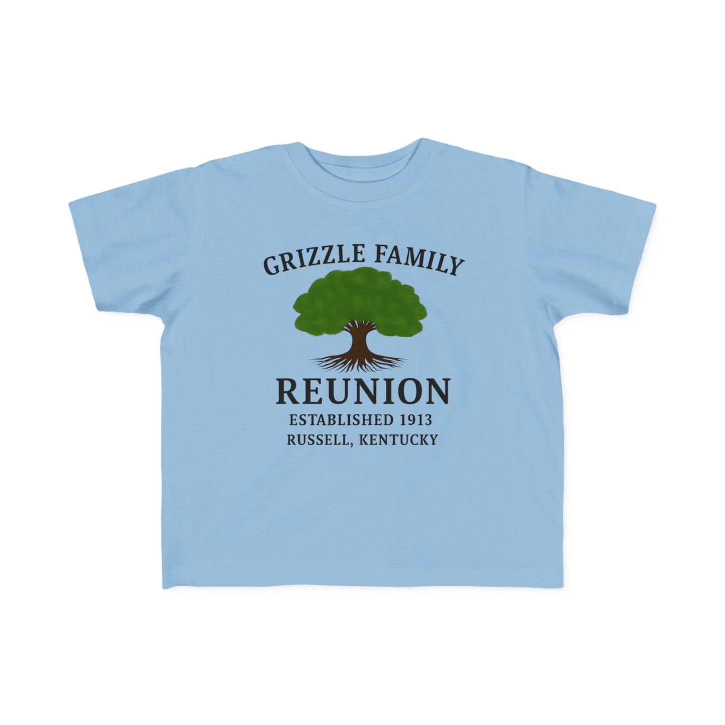 Personalized Grizzle Family Reunion Toddler Tee, Kid's Cotton T-Shirt, Children's Family Gathering Shirt, Custom Family Tee, Kids Event Shirt