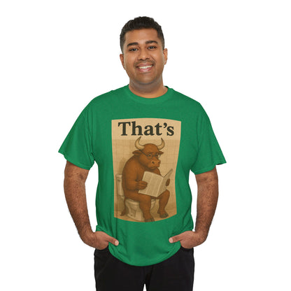 Bull on Toilet Unisex Tee