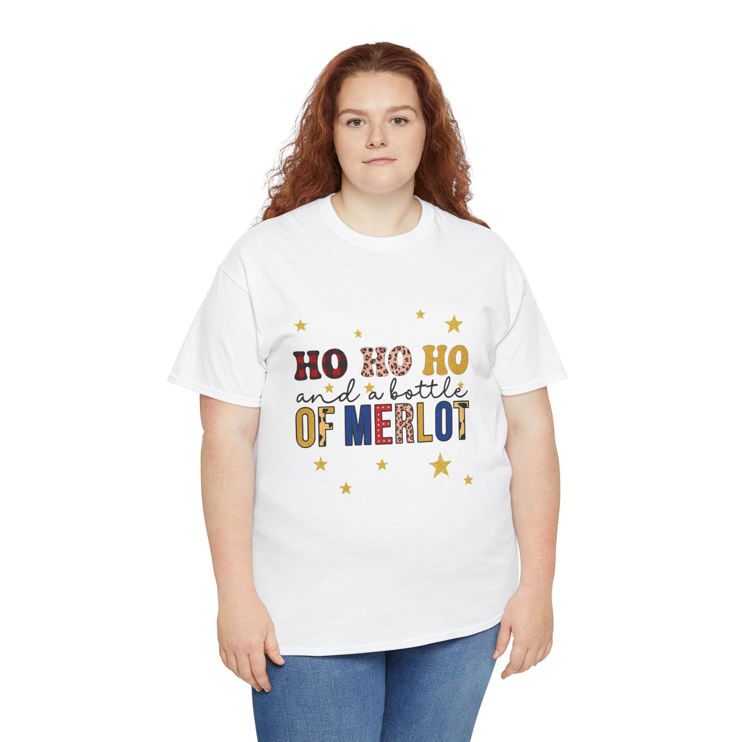 HO HO HO & Merlot Christmas Tee