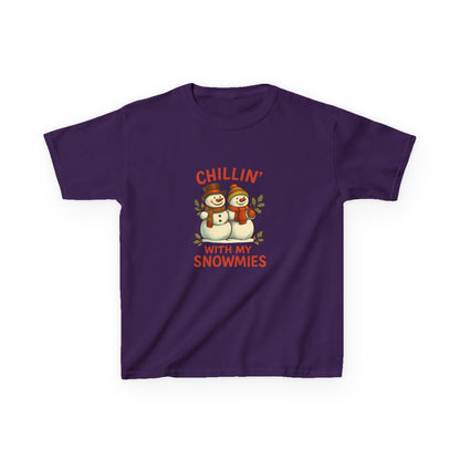 Chillin' Snowmies Christmas Tee - Kids' Holiday Shirt