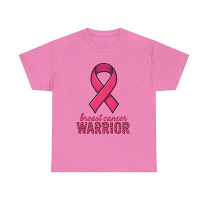Breast Cancer Warrior Pink Ribbon Tee