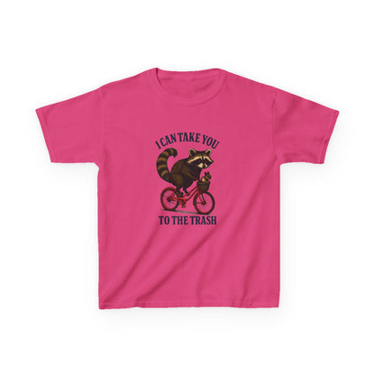 Raccoon Trash Ride Christmas Kids Tee
