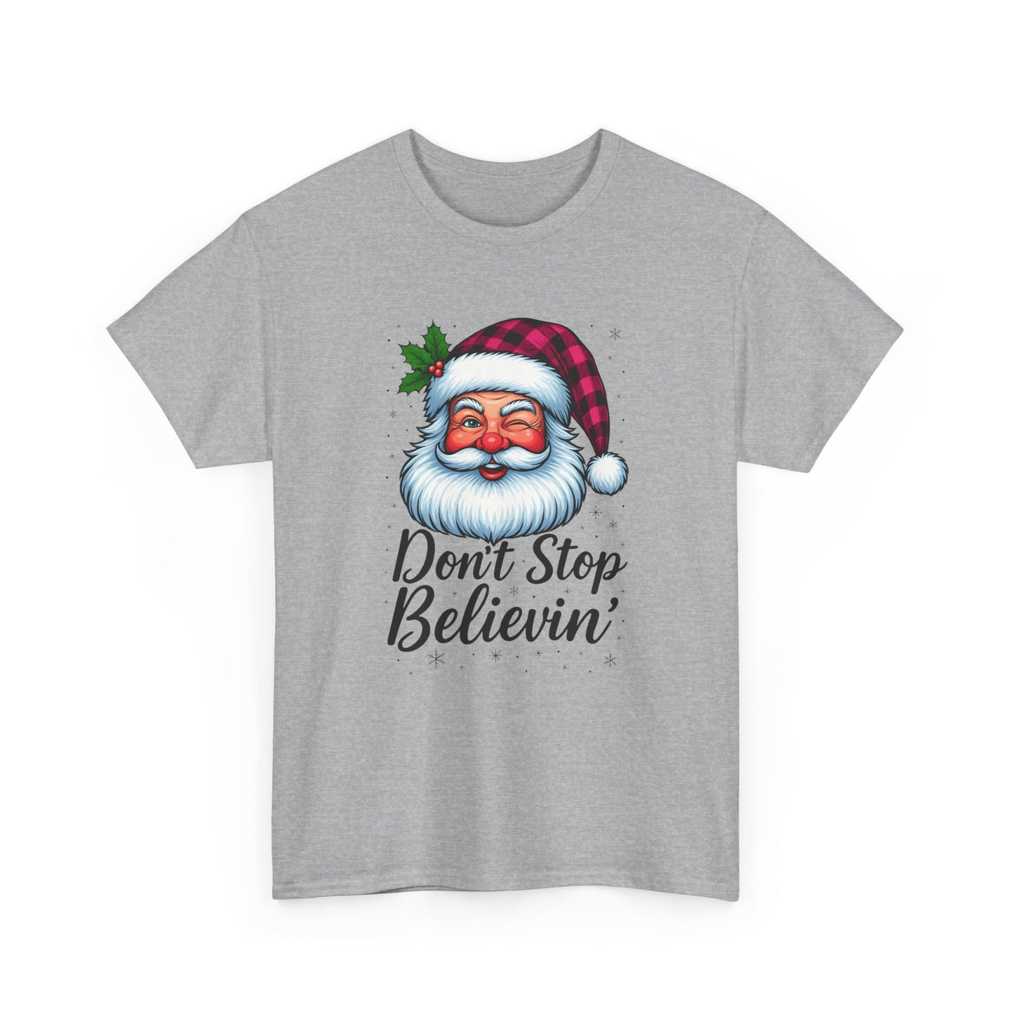 Santa Believin' Pink Holiday Tee