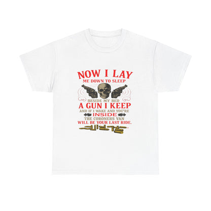 Self-Defense Skull Gun Tee: Vigilance & Protection