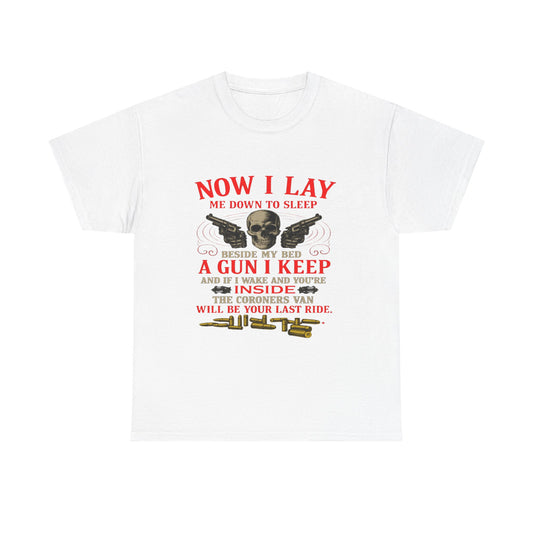 Self-Defense Skull Gun Tee: Vigilance & Protection