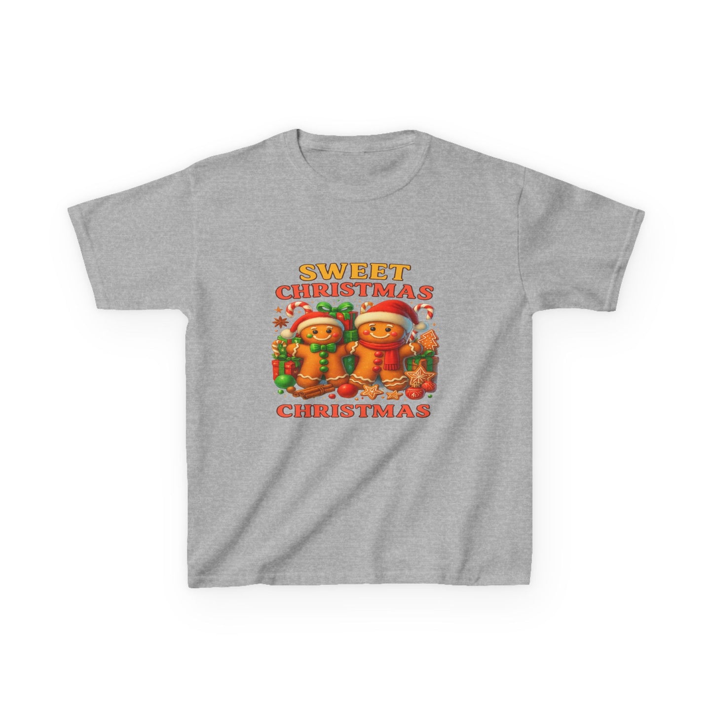 Sweet Christmas Gingerbread Dino Kids Tee