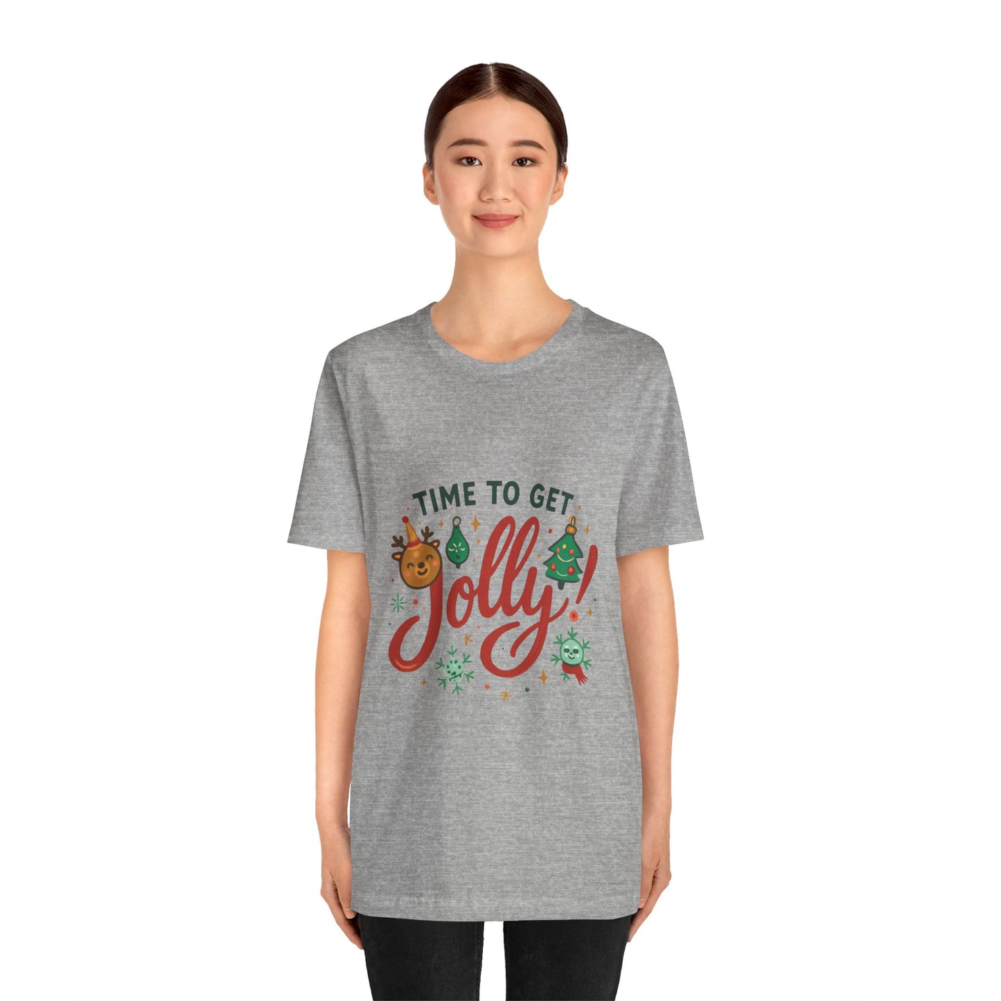 Time to Get Jolly! Christmas Tee — Festive Holiday Graphic T-Shirt