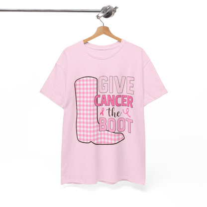 Give Cancer the Boot - Breast Cancer Awareness Tee