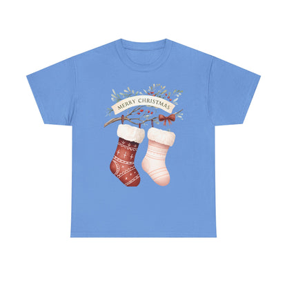 Watercolor Christmas Stocking Tee - Hope & Love