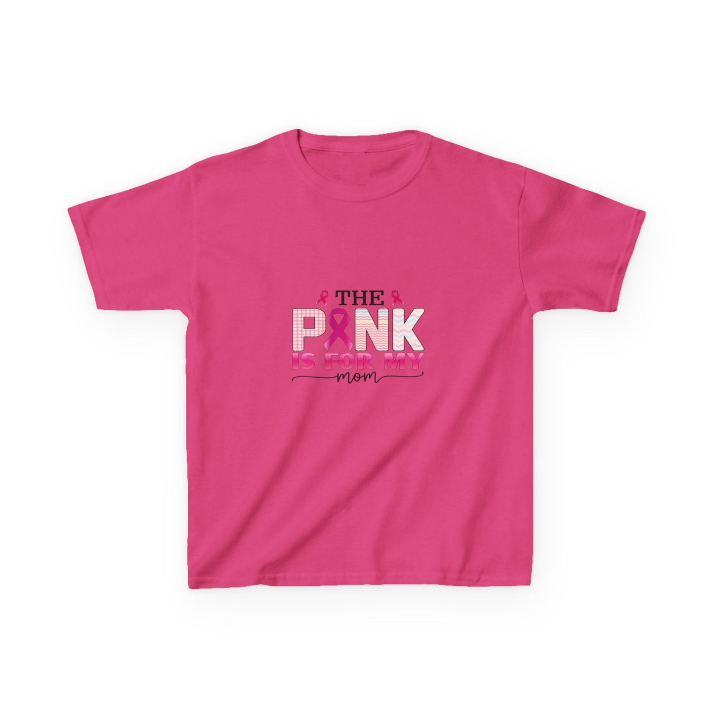 Pink Ribbon Mom Dinosaur Tee - Breast Cancer Awareness