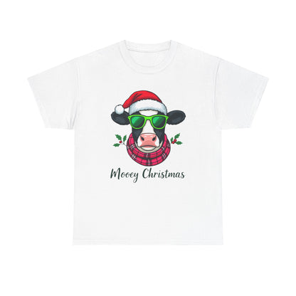 Moovey Christmas Cow Tee - Festive Holiday Cheer
