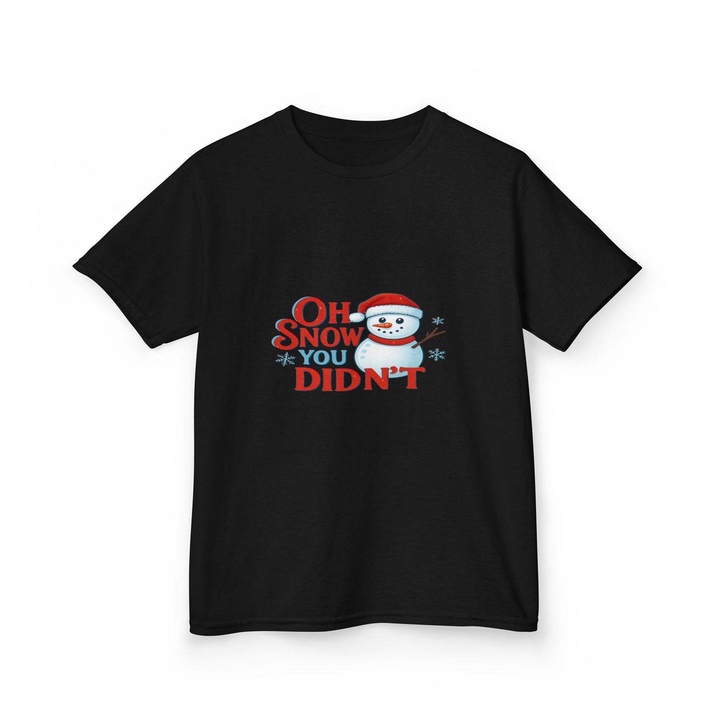Oh Snow You Didn't! Snowman Dino Christmas Tee