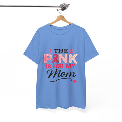 Mom's Strength: Pink Ribbon Breast Cancer Awareness Tee