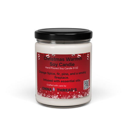 Christmas Warmth Scented Soy Candle, Cozy Home Decor, Holiday Gift, Relaxation Aromatherapy, Festive Atmosphere, Hand-Poured