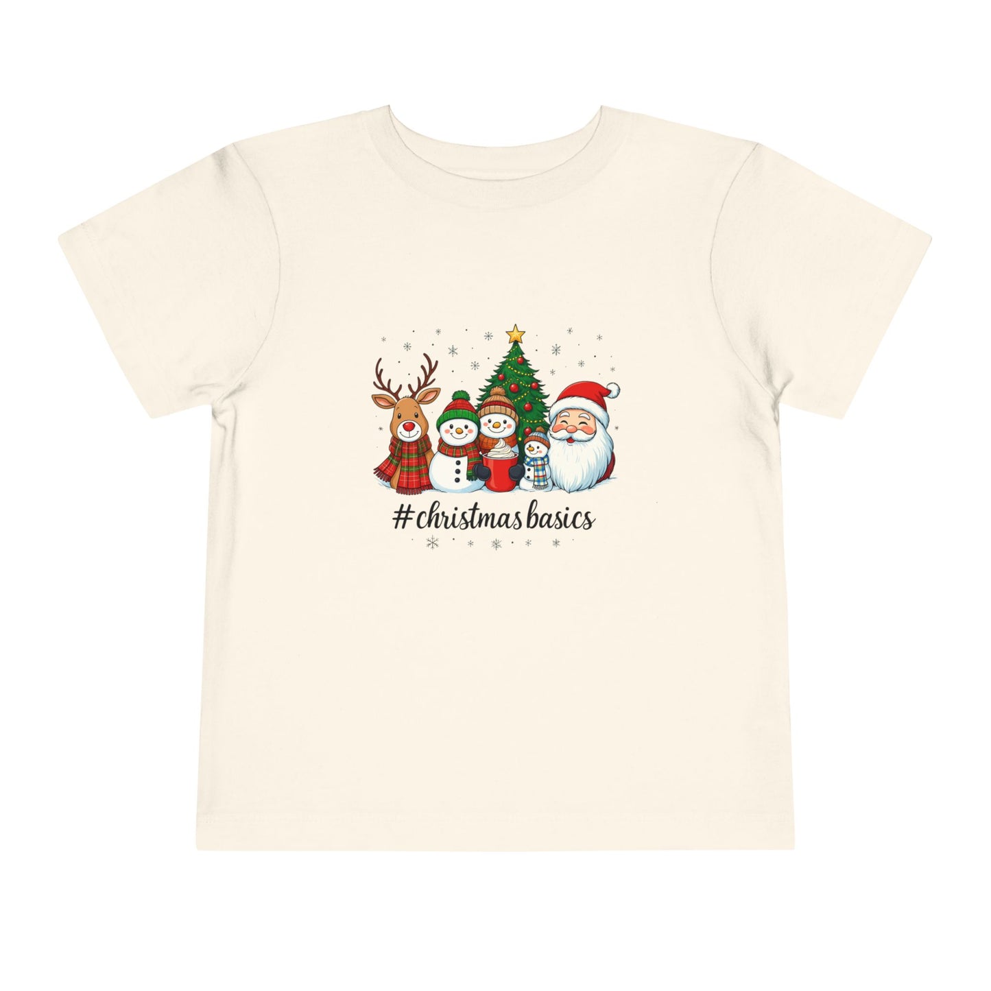 Christmas Basics Toddler Tee - Festive Holiday Fun