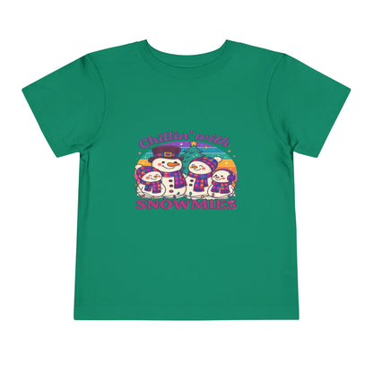 Chillin' with Snowmies Toddler Christmas Tee