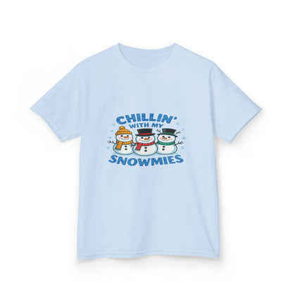 Chillin' with My Snowmies Christmas Tee - Kids Holiday Shirt