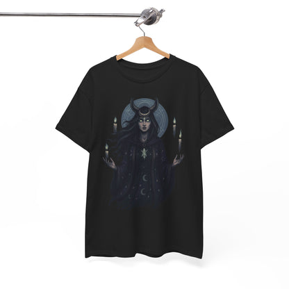 Moonlit Sorceress – Enchanted Candlelight Tee