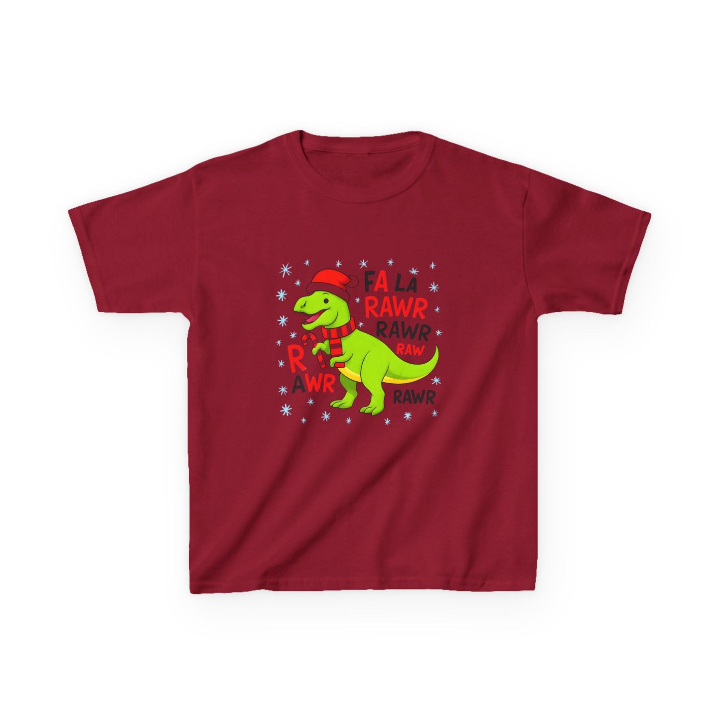 Holiday Dinosaur Kids Tee, Christmas Shirt, Fun Dinosaur T-Shirt, Kids Party Outfit, Cute Graphic Tee, Gift for Kids