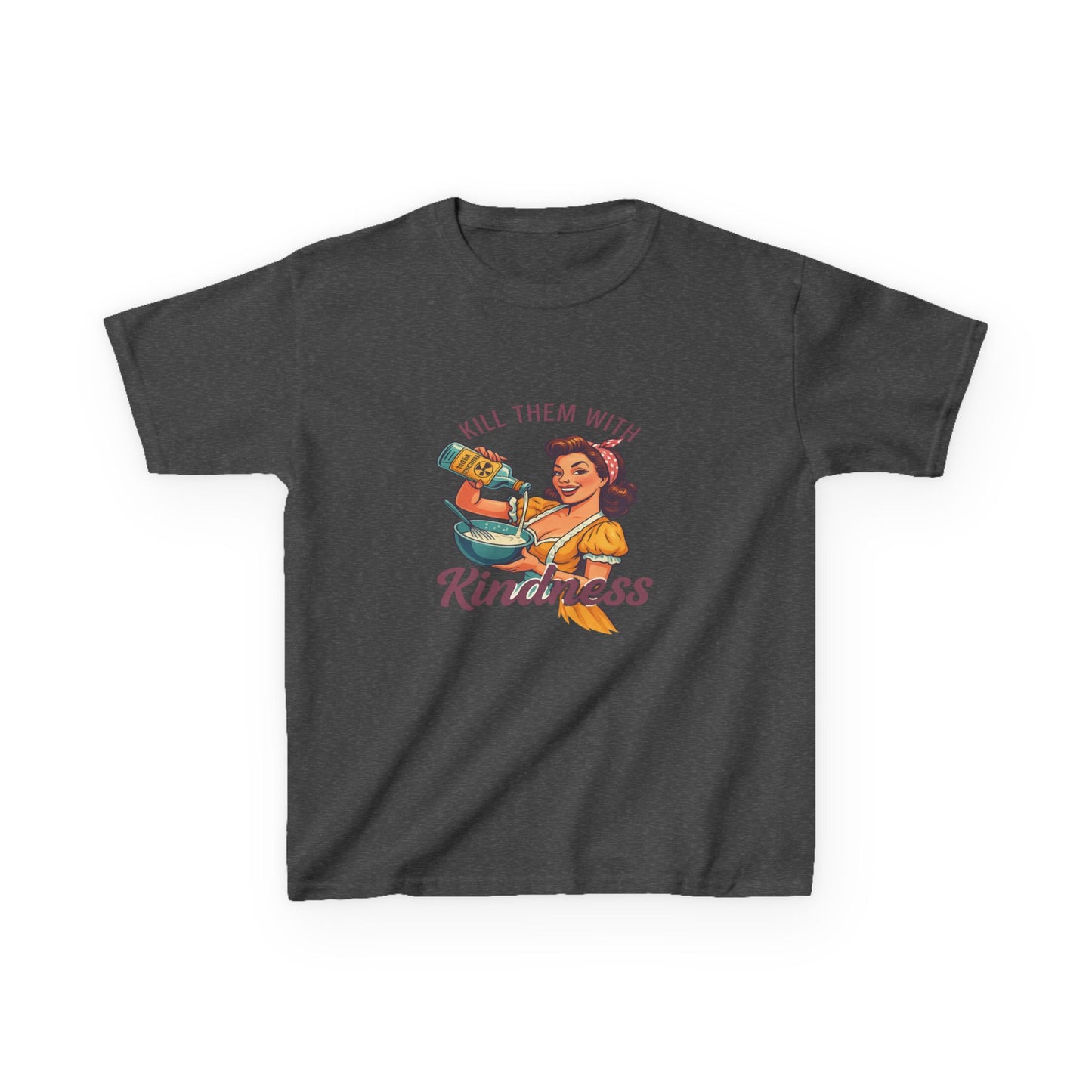 Radioactive Kindness: Funny Xmas Dinosaur Tee for Kids