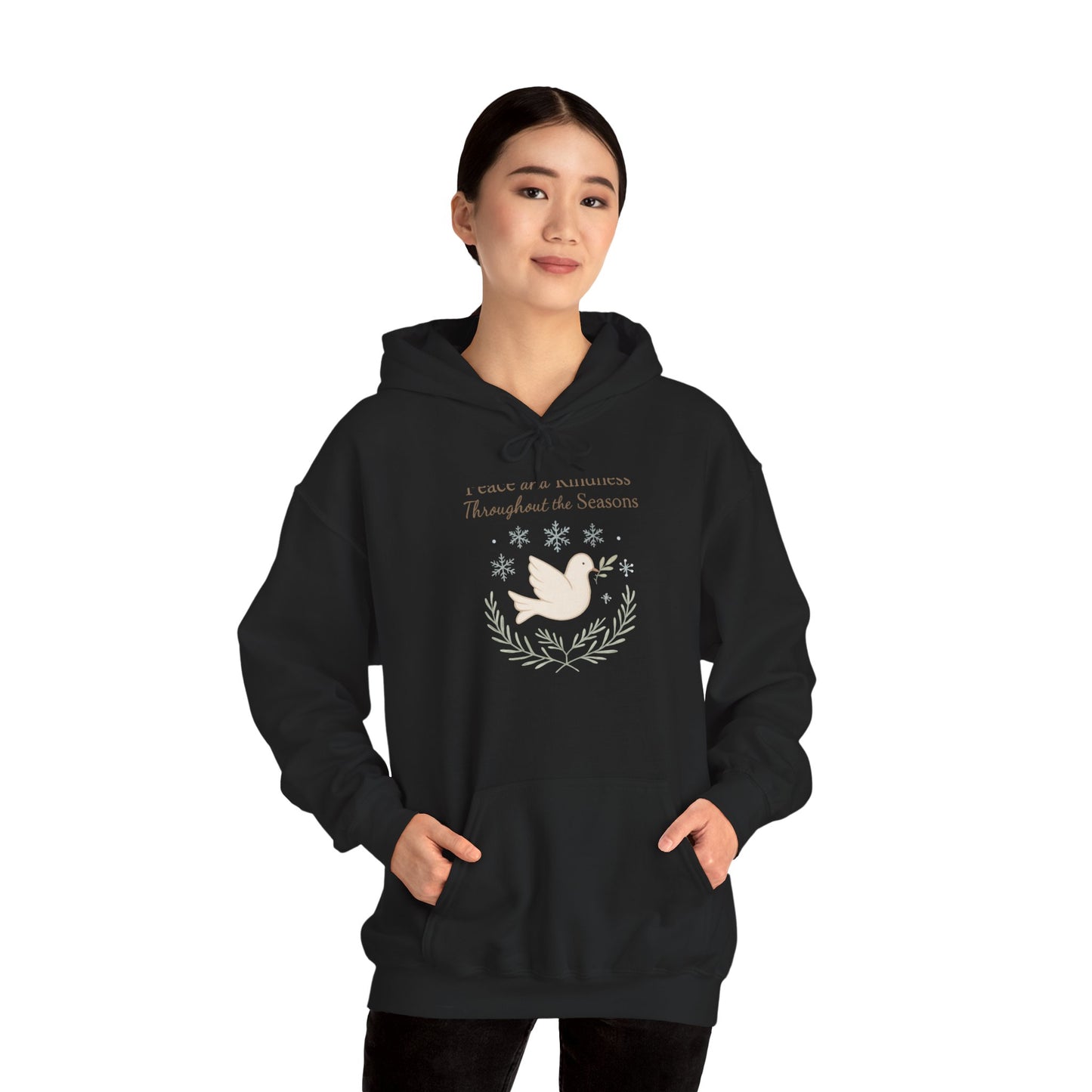 Holiday Peace Dove Hoodie — "I will not mention Thanksgiving Season" Cozy Pullover