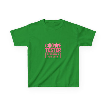 Cookie Tester Dino Christmas Tee - Kids Holiday Shirt
