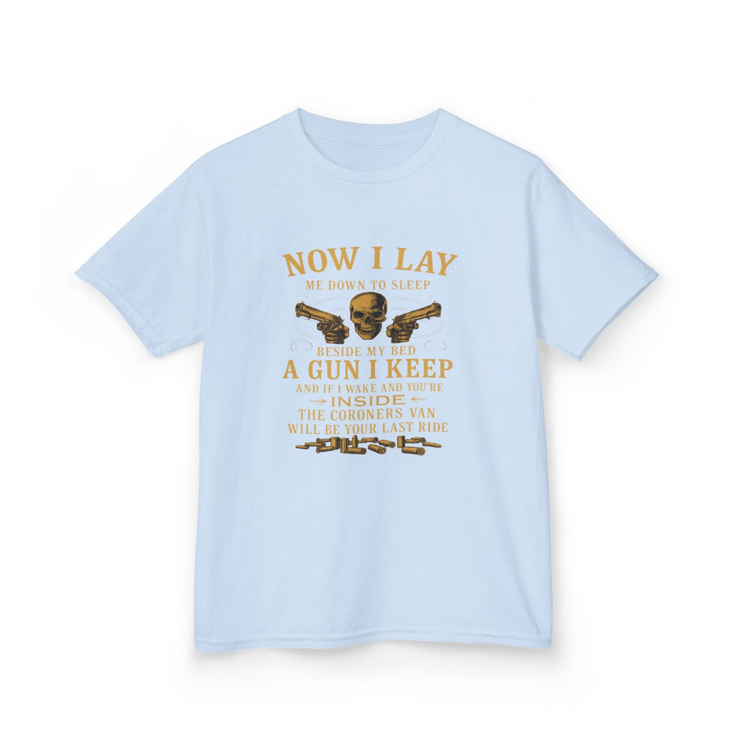 Now I Lay Me Down: Skull & Guns Kids Tee