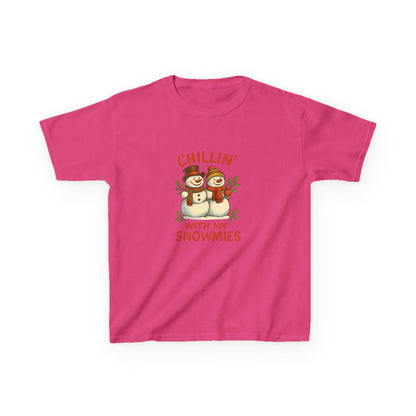 Chillin' Snowmies Christmas Tee - Kids' Holiday Shirt